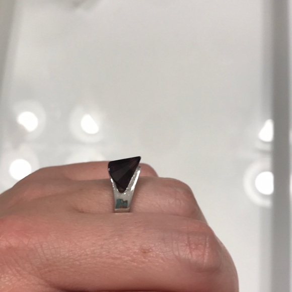 Amethyst and sterling silver ring - Picture 3 of 6